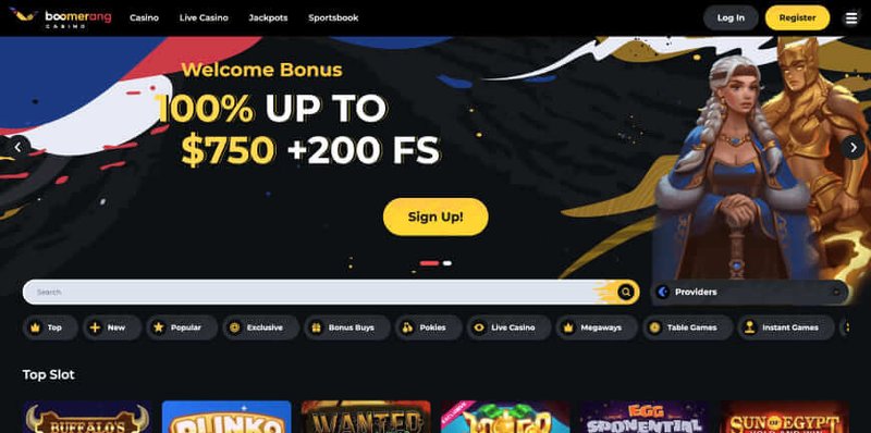 Boomerang casino slots, boomerang casino bonus